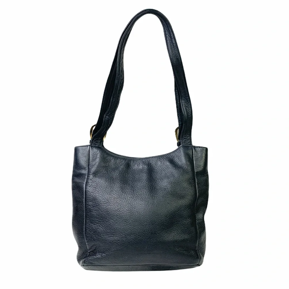 A. Giannetti Black small Leather Tote Shoulder Bag - Picture 7 of 13